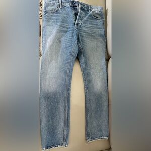 G-Star Blue Straight Jeans with Vintage Fading